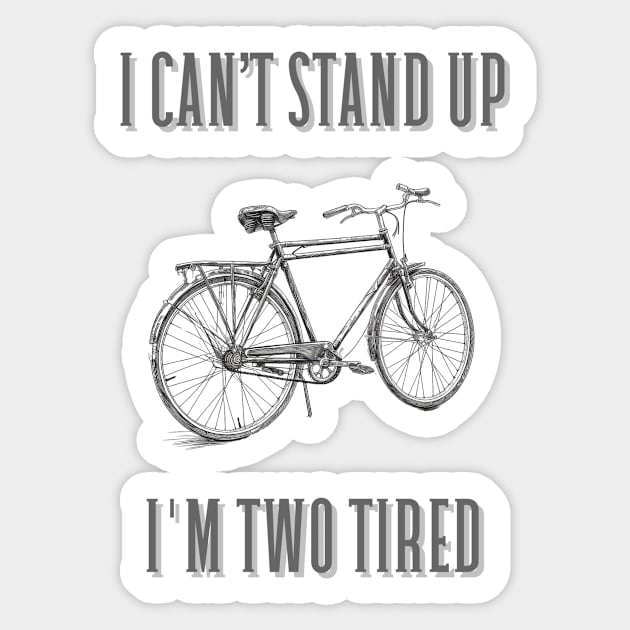 Funny Bike Pun Sticker by mieeewoArt